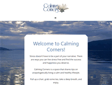 Tablet Screenshot of calmingcorners.com